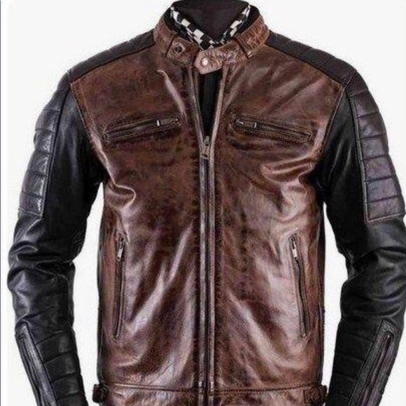 Mens Leather Jacket - Picture 1 of 2
